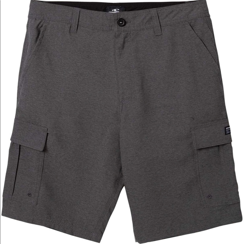 O’Neill Men’s Hybrid Cargo Pocket Walk Gray Shorts Size L